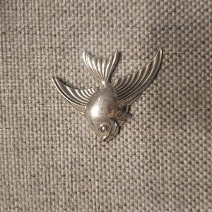 Sterling fish pin